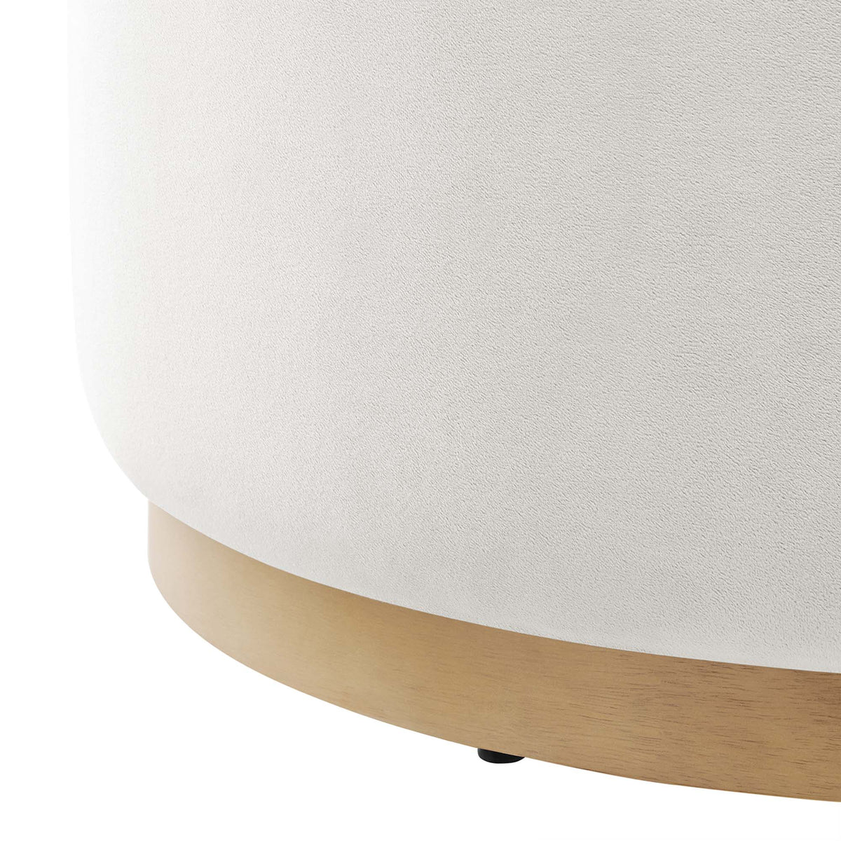 Tilden Large Round Performance Velvet Upholstered Ottoman by Modway