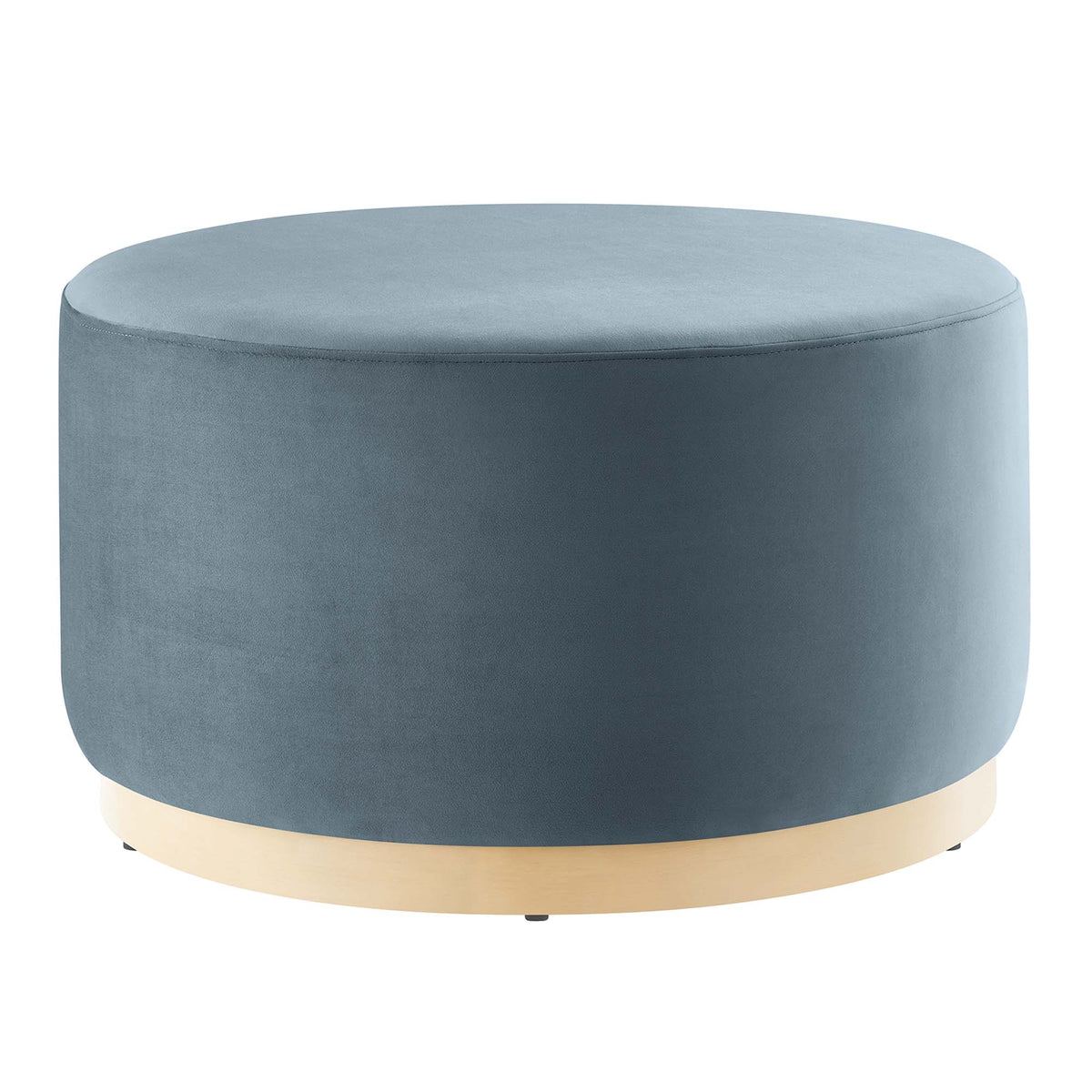 Tilden Large Round Performance Velvet Upholstered Ottoman by Modway