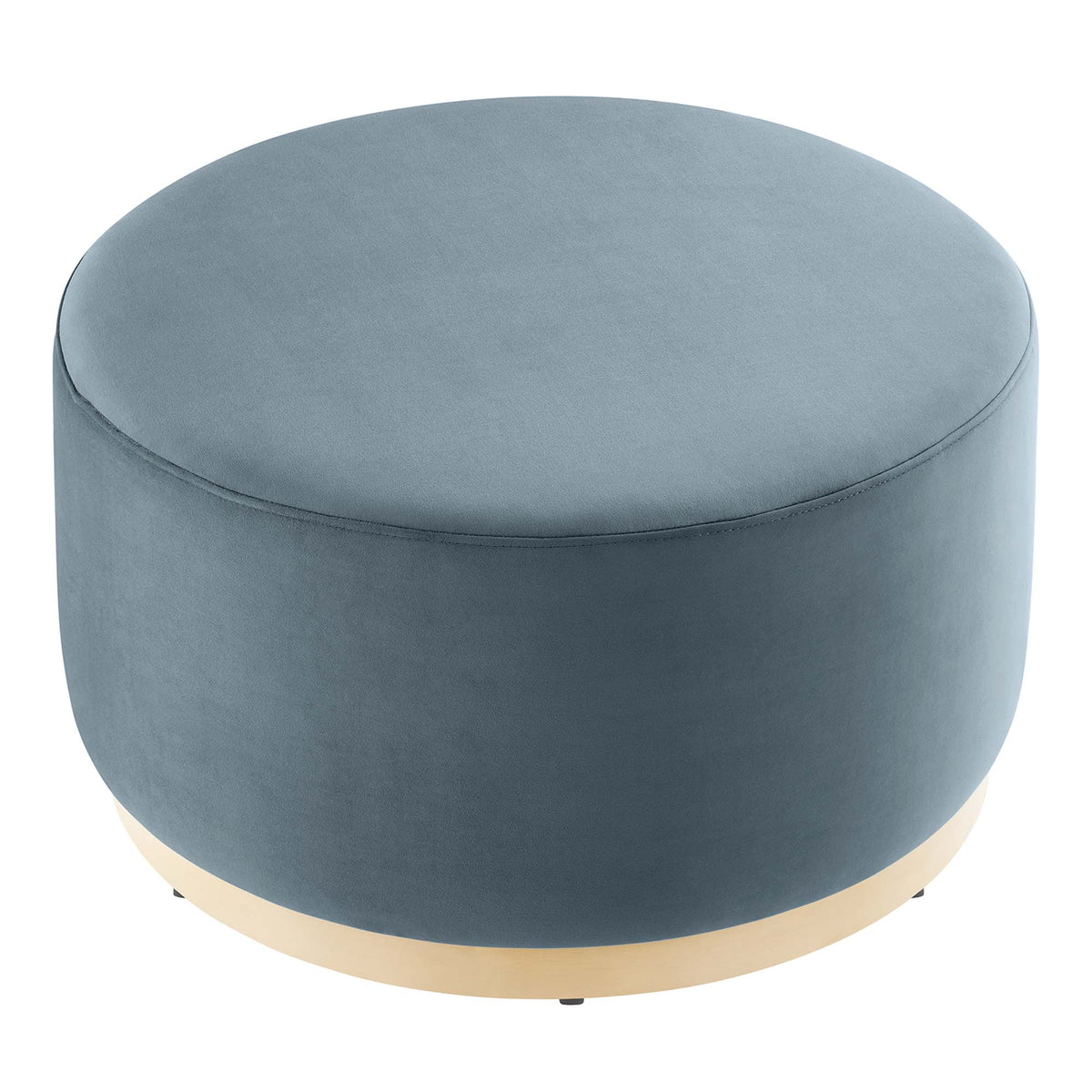 Tilden Large Round Performance Velvet Upholstered Ottoman by Modway