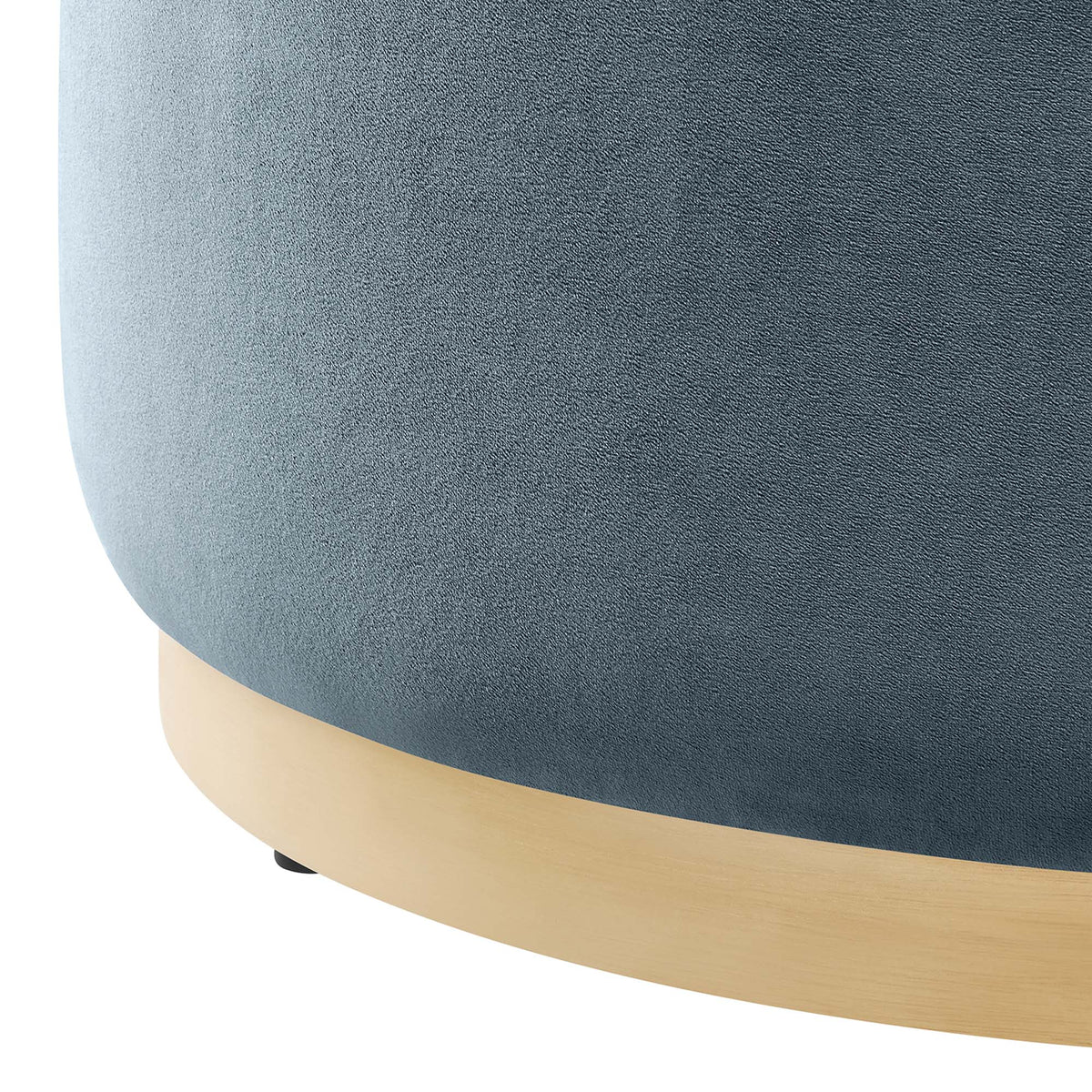 Tilden Large Round Performance Velvet Upholstered Ottoman by Modway
