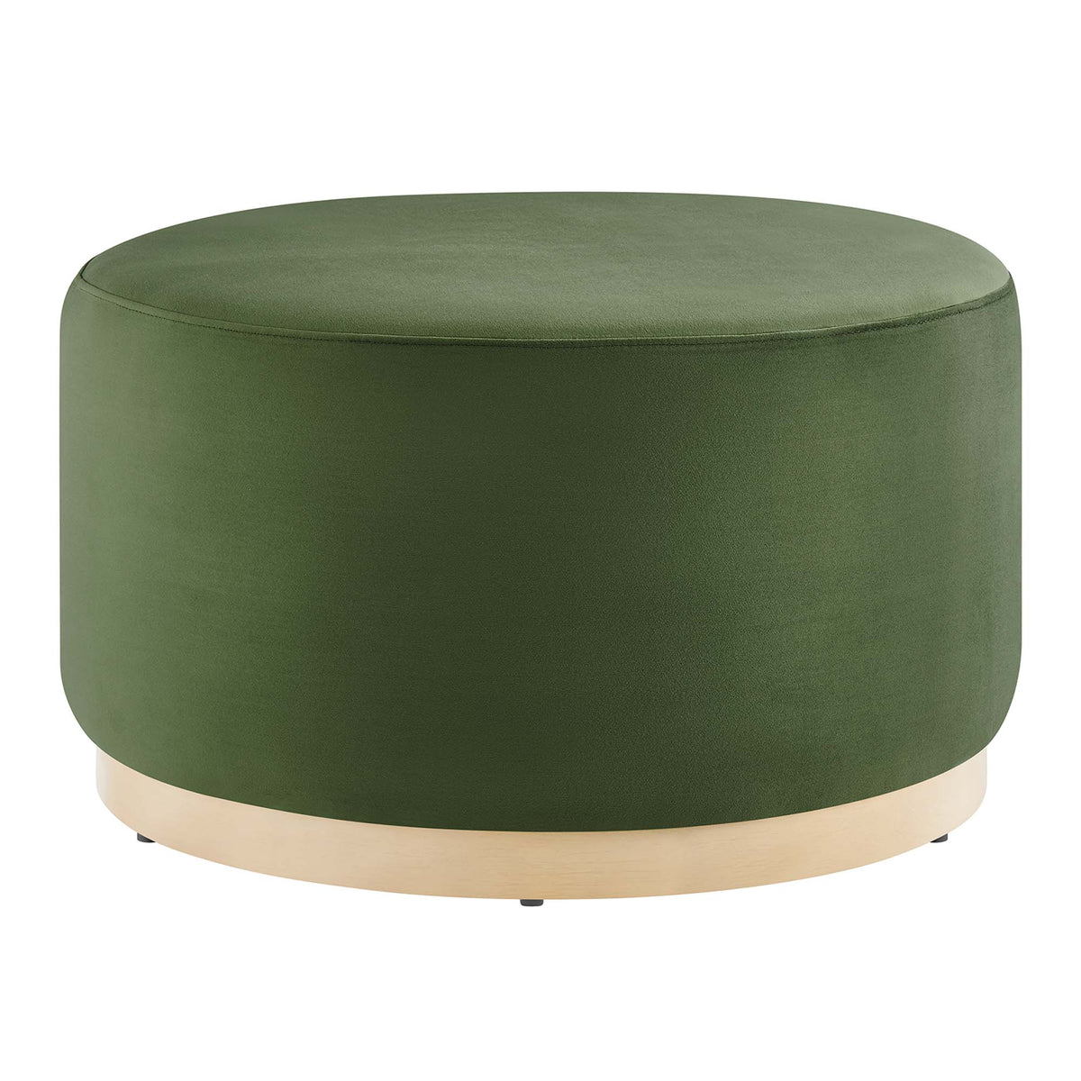 Tilden Large Round Performance Velvet Upholstered Ottoman by Modway