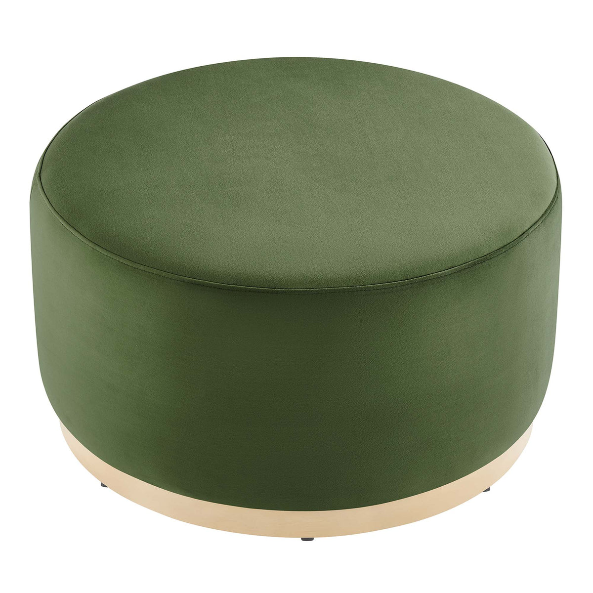 Tilden Large Round Performance Velvet Upholstered Ottoman by Modway