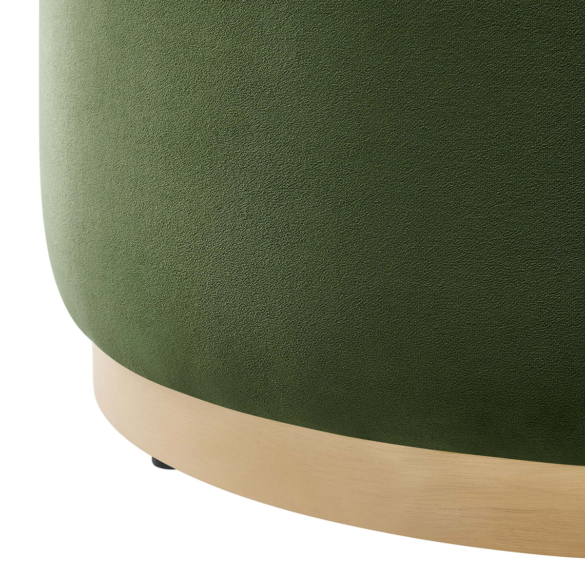 Tilden Large Round Performance Velvet Upholstered Ottoman by Modway