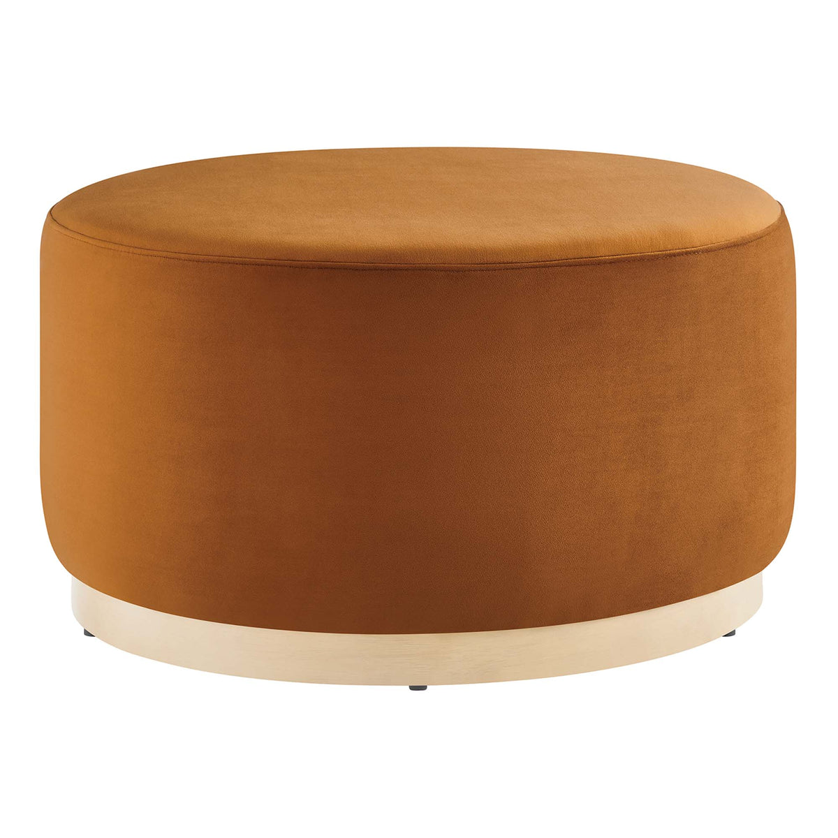 Tilden Large Round Performance Velvet Upholstered Ottoman by Modway