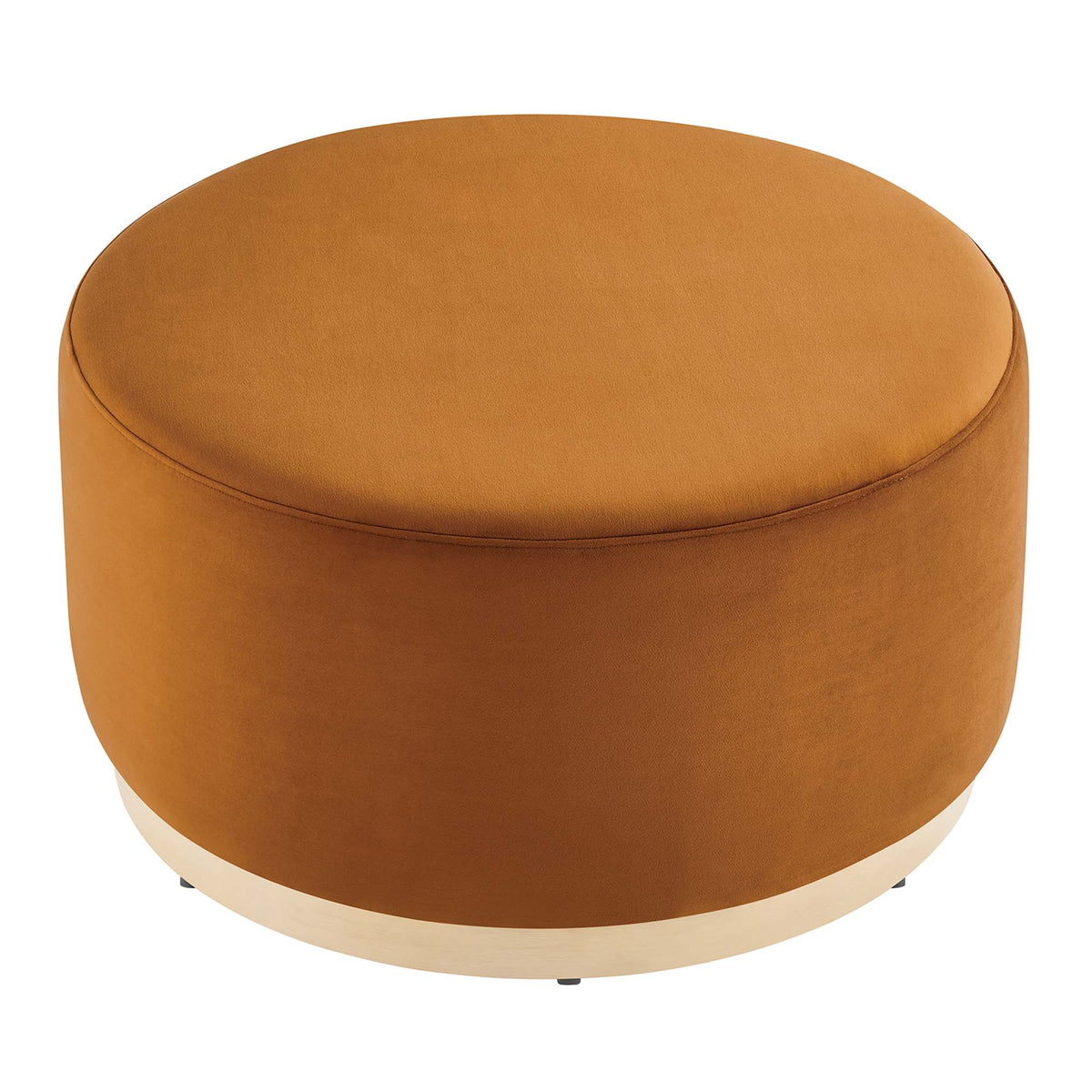 Tilden Large Round Performance Velvet Upholstered Ottoman by Modway
