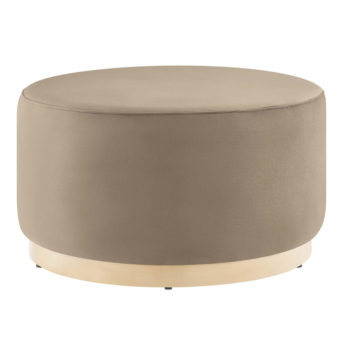 Tilden Large Round Performance Velvet Upholstered Ottoman by Modway