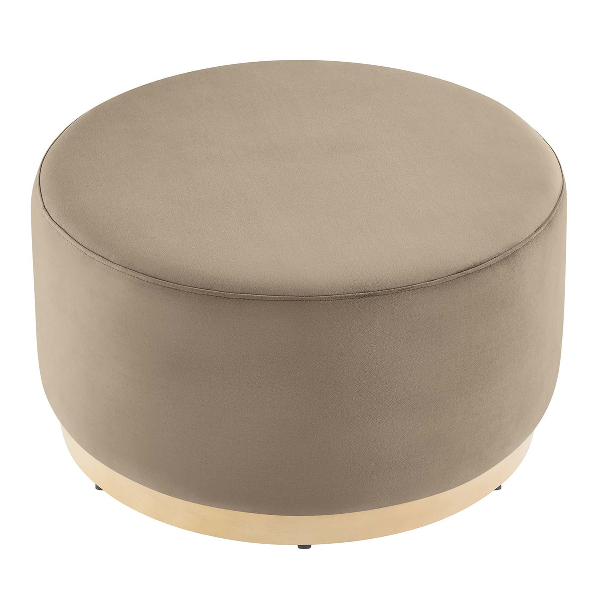 Tilden Large Round Performance Velvet Upholstered Ottoman by Modway