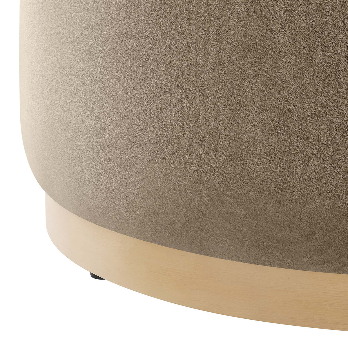 Tilden Large Round Performance Velvet Upholstered Ottoman by Modway