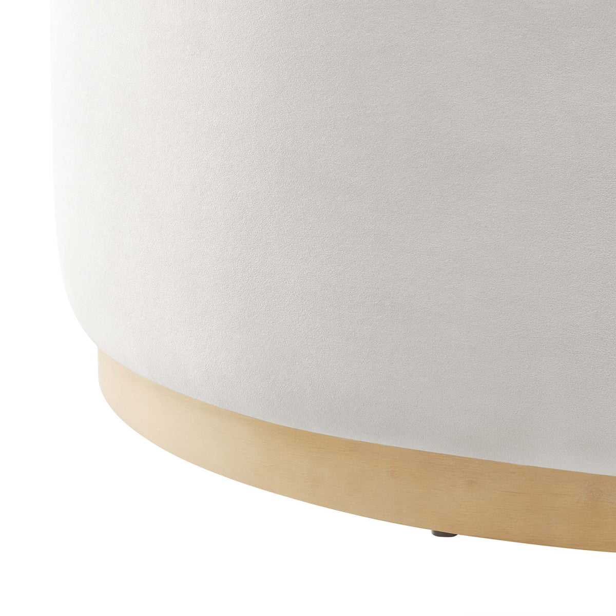 Tilden Large Round Performance Velvet Upholstered Ottoman by Modway