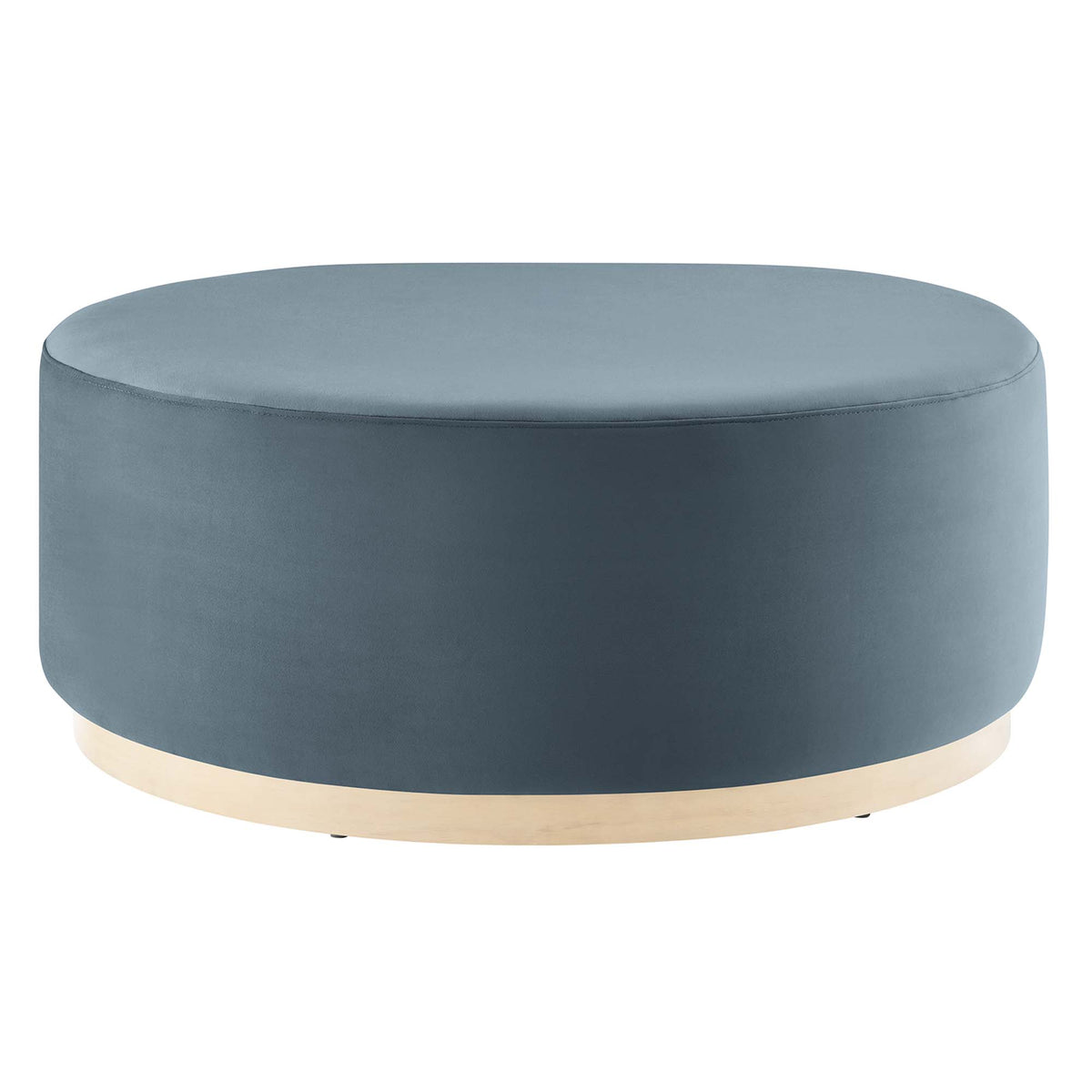 Tilden Large Round Performance Velvet Upholstered Ottoman by Modway