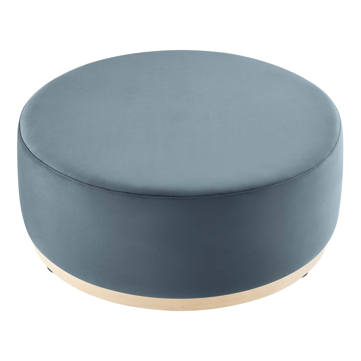 Tilden Large Round Performance Velvet Upholstered Ottoman by Modway