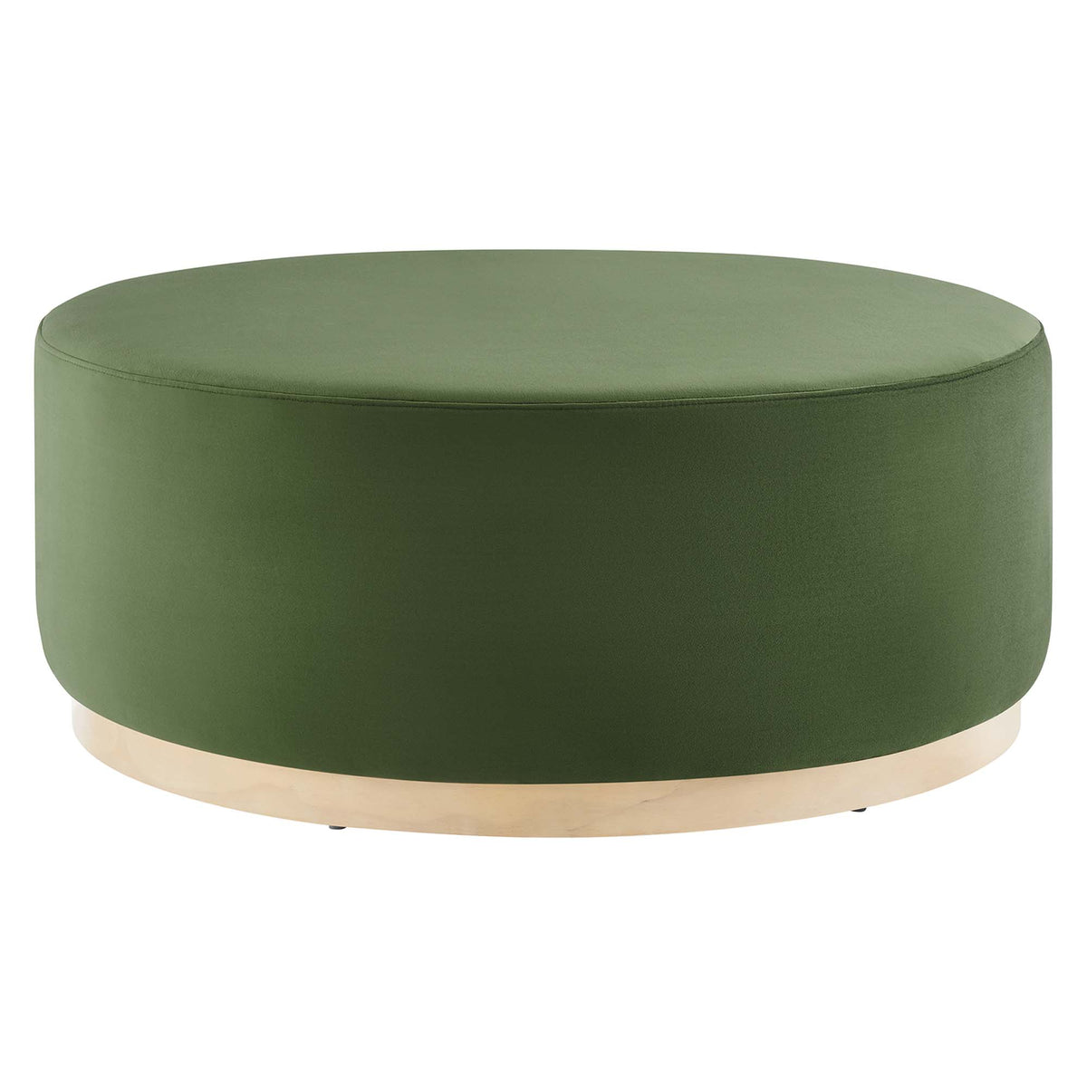 Tilden Large Round Performance Velvet Upholstered Ottoman by Modway