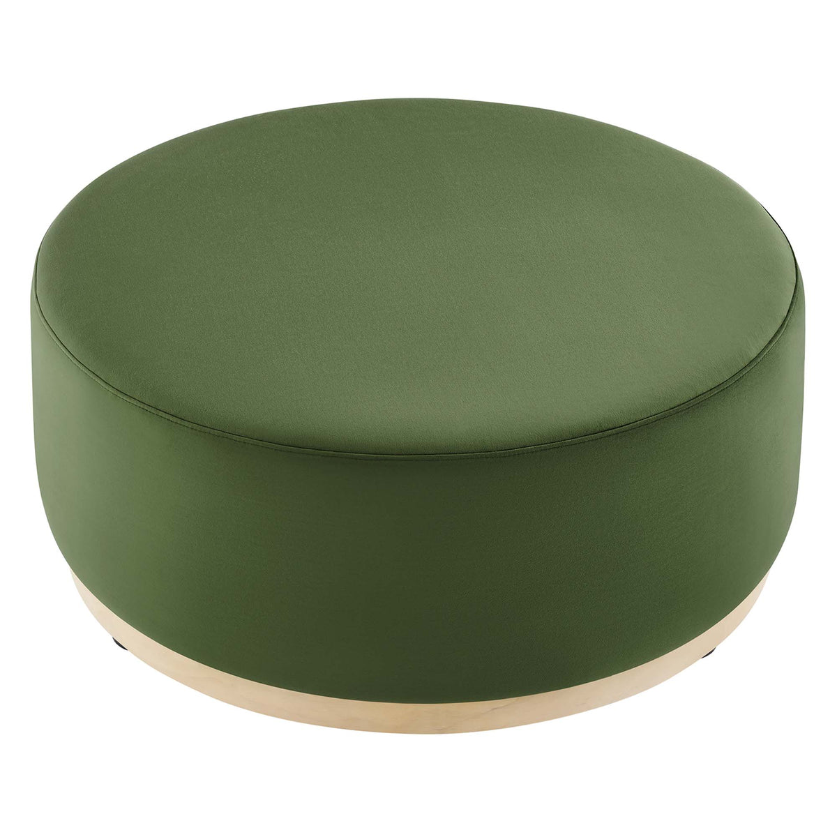 Tilden Large Round Performance Velvet Upholstered Ottoman by Modway