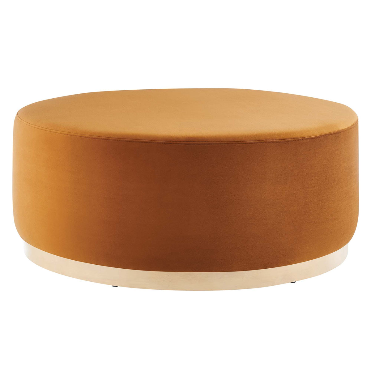 Tilden Large Round Performance Velvet Upholstered Ottoman by Modway