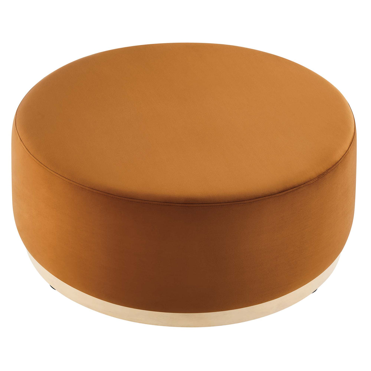 Tilden Large Round Performance Velvet Upholstered Ottoman by Modway