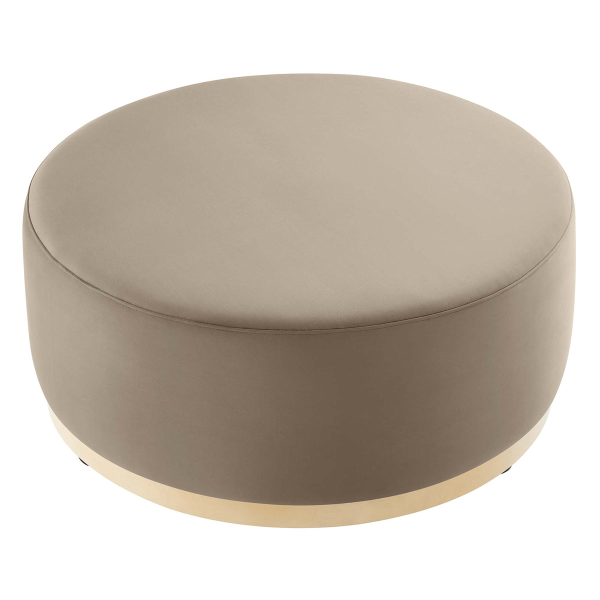 Tilden Large Round Performance Velvet Upholstered Ottoman by Modway