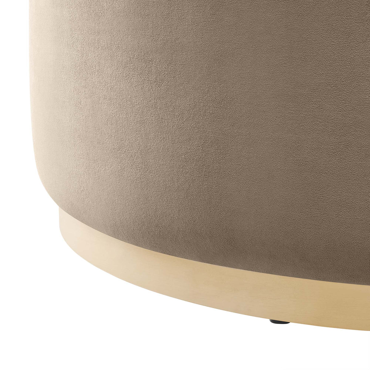 Tilden Large Round Performance Velvet Upholstered Ottoman by Modway