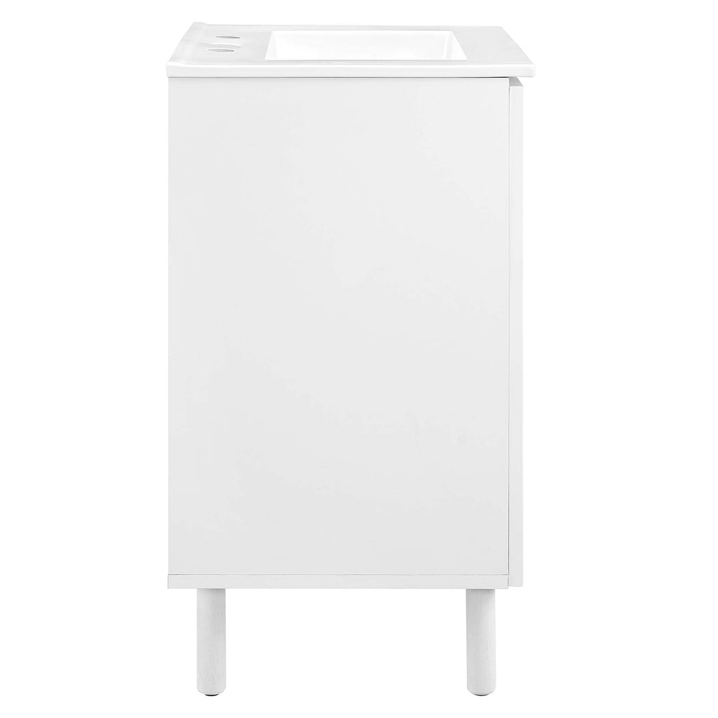 Calla Perforated Metal Bathroom Vanity by Modway