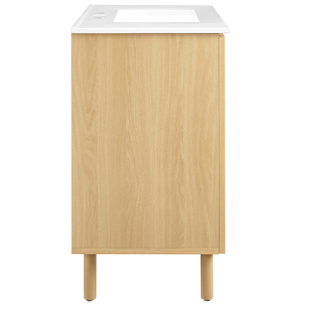 Calla Perforated Metal Bathroom Vanity by Modway