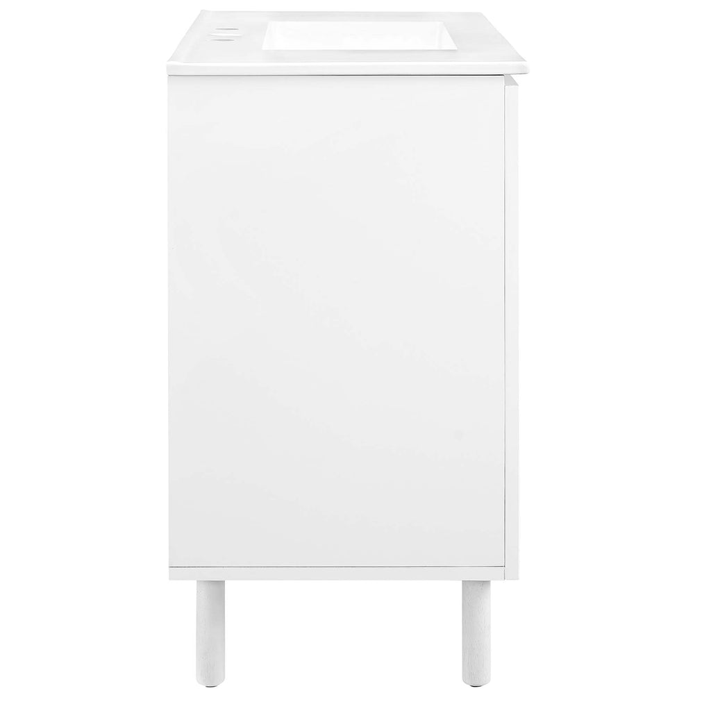 Calla Perforated Metal Bathroom Vanity by Modway