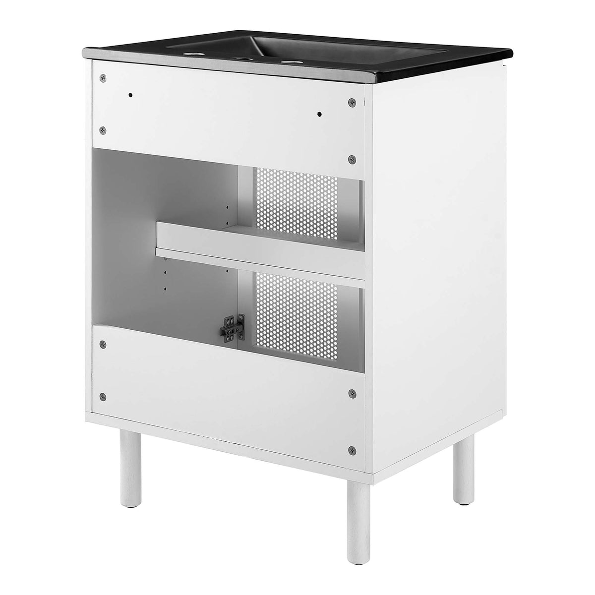 Calla Perforated Metal Bathroom Vanity by Modway