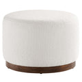 Tilden Large Round Boucle Upholstered Upholstered Ottoman by Modway
