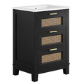 Dixie 24" Solid Wood Bathroom Vanity by Modway