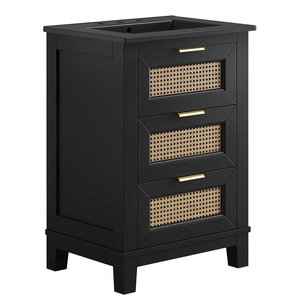 Dixie Solid Wood Bathroom Vanity Cabinet by Modway