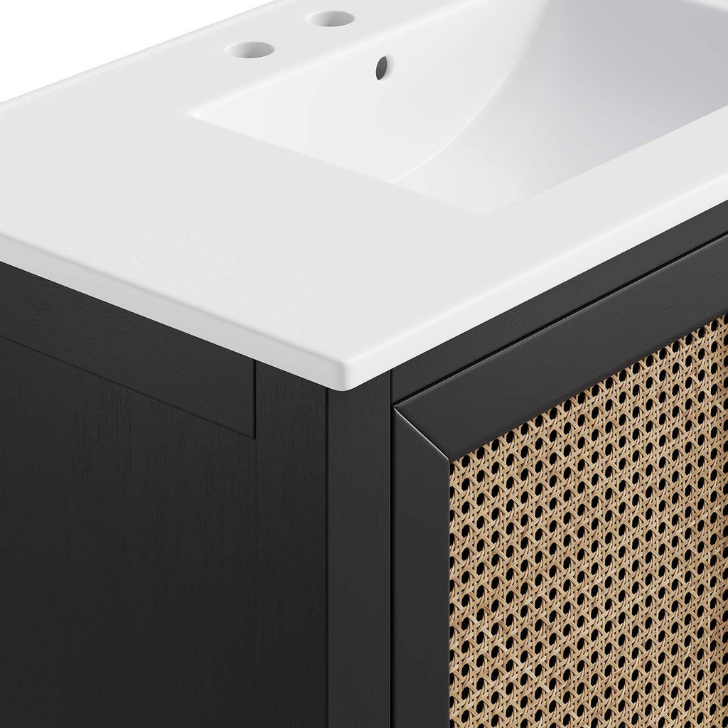 Dixie Solid Wood Bathroom Vanity Cabinet by Modway