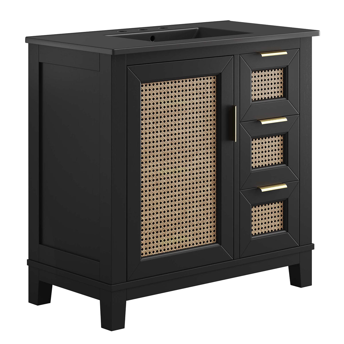 Dixie Solid Wood Bathroom Vanity Cabinet by Modway