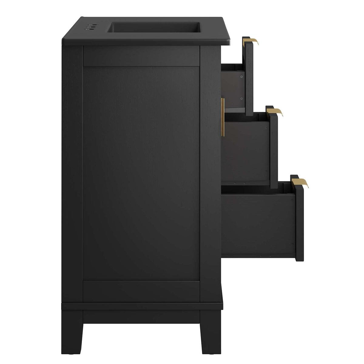 Dixie Solid Wood Bathroom Vanity Cabinet by Modway