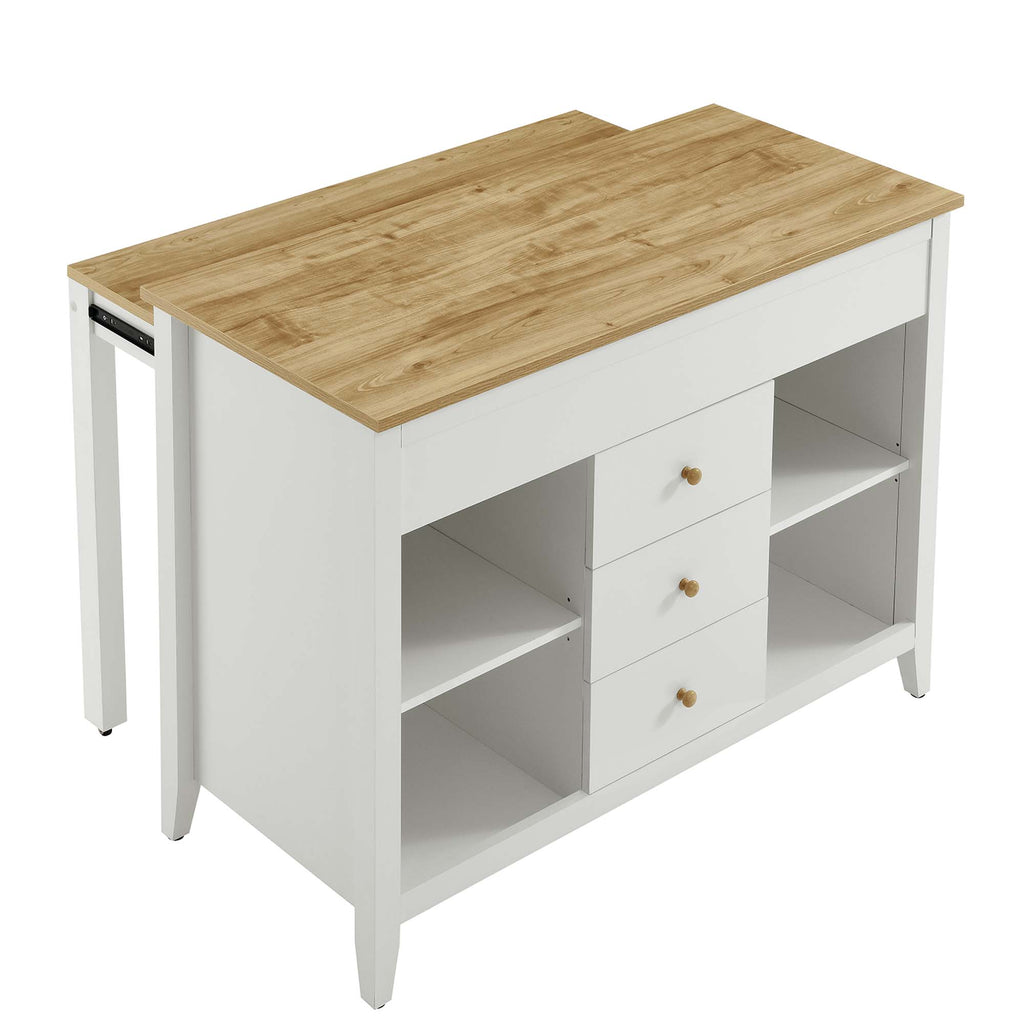 Farmstead Kitchen Island by Modway