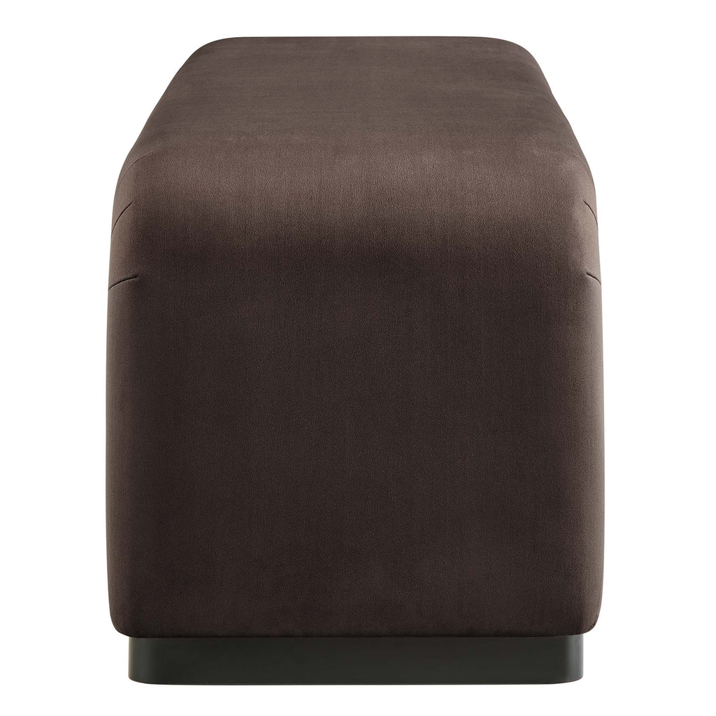 Koda Performance Velvet Waterfall Long Bench by Modway