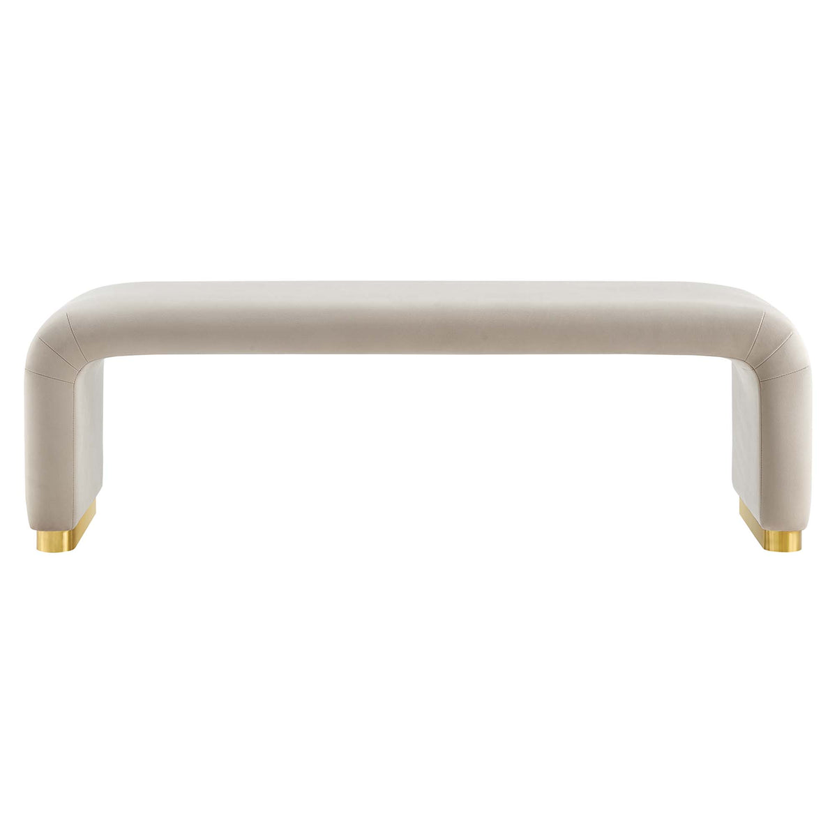 Koda Performance Velvet Waterfall Long Bench by Modway