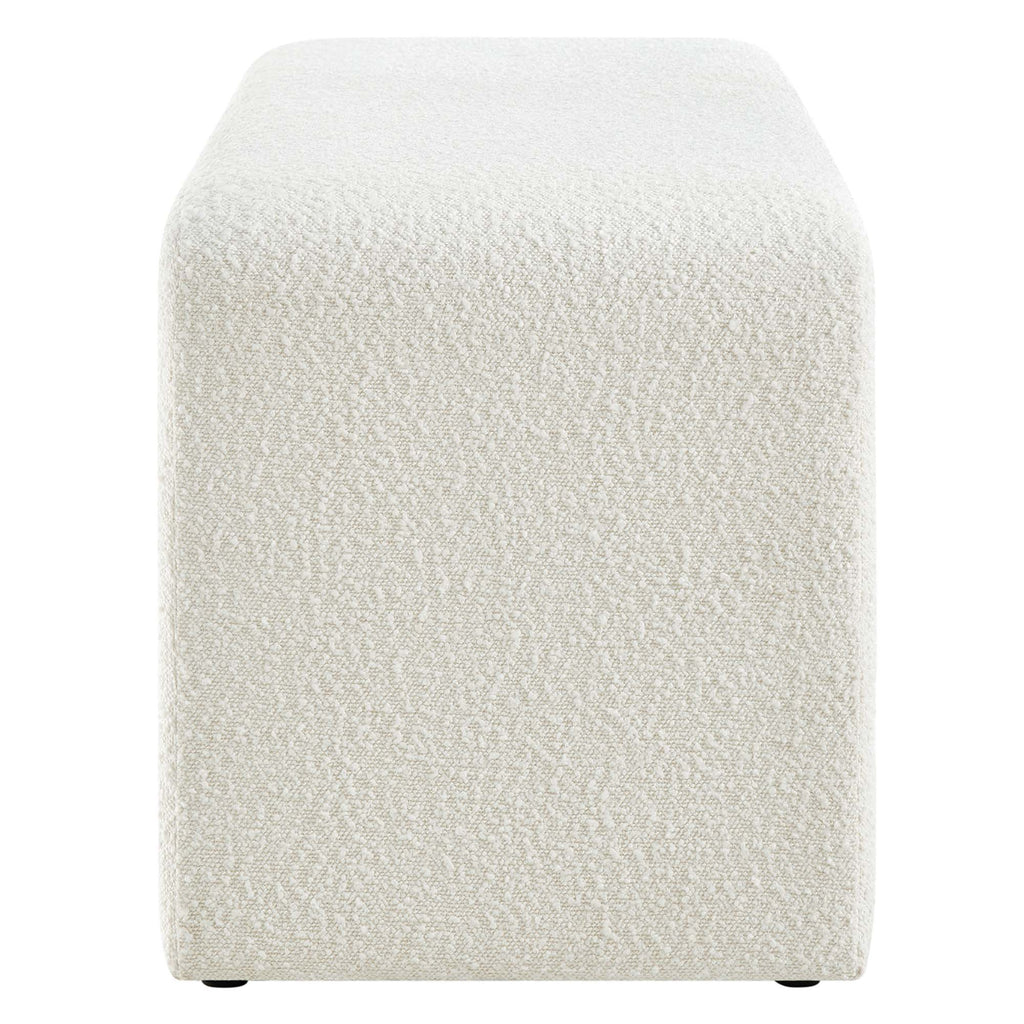 Simba Boucle Fabric Waterfall Long Bench by Modway