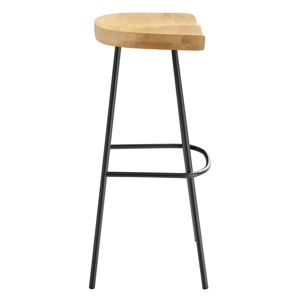 Concord Backless Wood Bar Stools Set of 2 by Modway