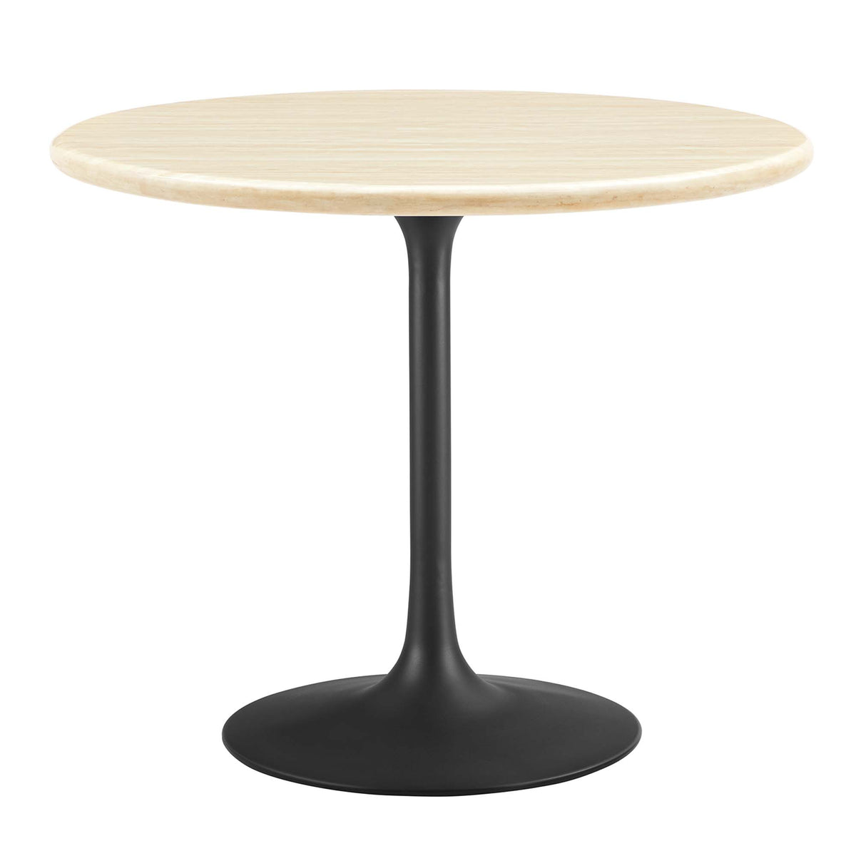 Lippa 36" Round Faux Travertine Dining Table by Modway