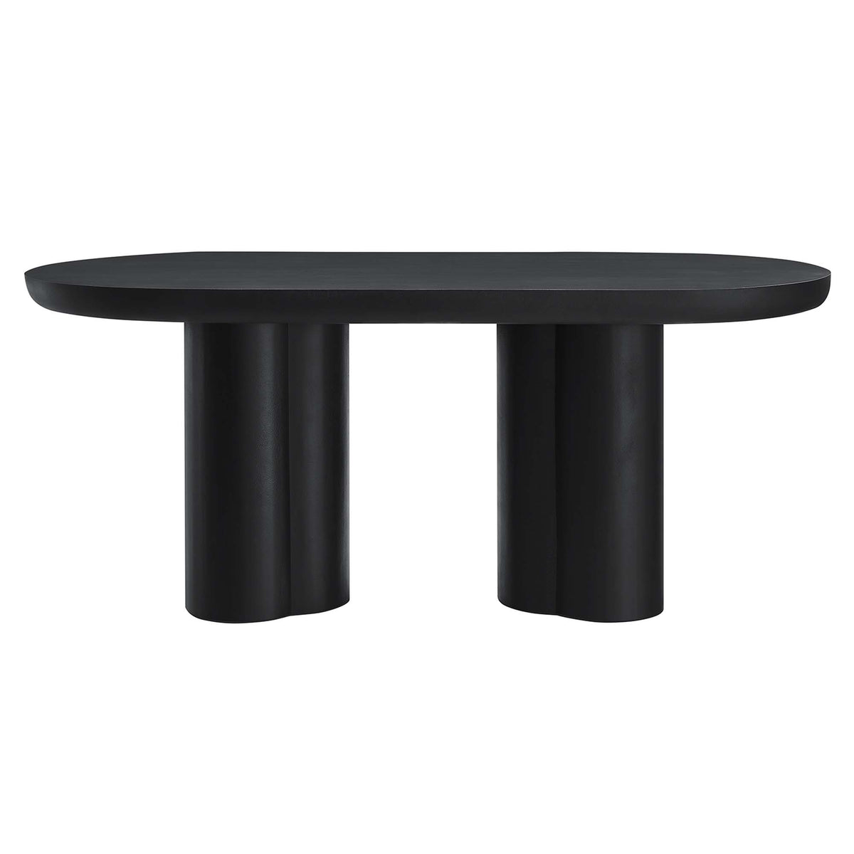 Caspian 72" Oval Concrete Dining Table by Modway