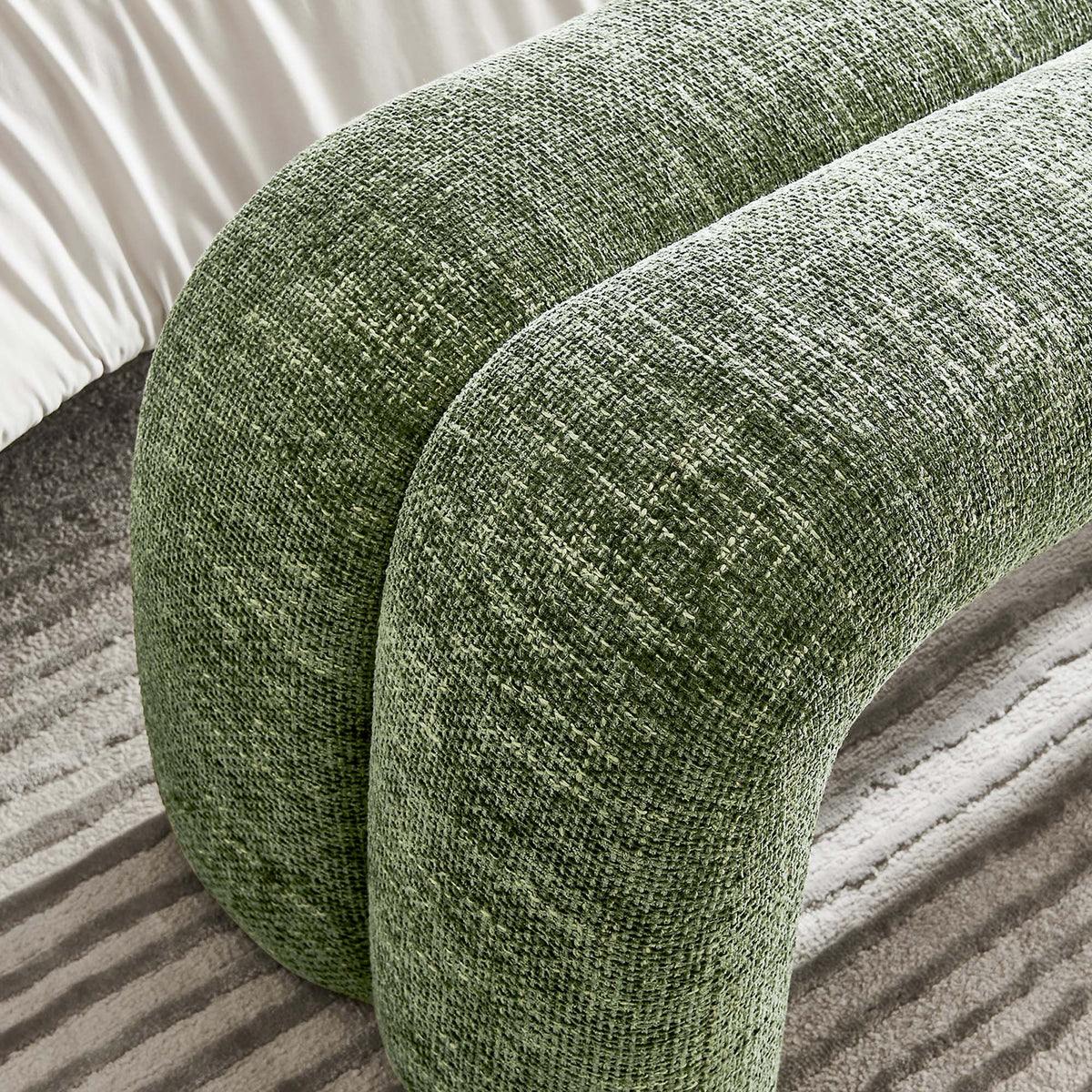 Dax 50.5" Chenille Upholstered Accent Bench by Modway