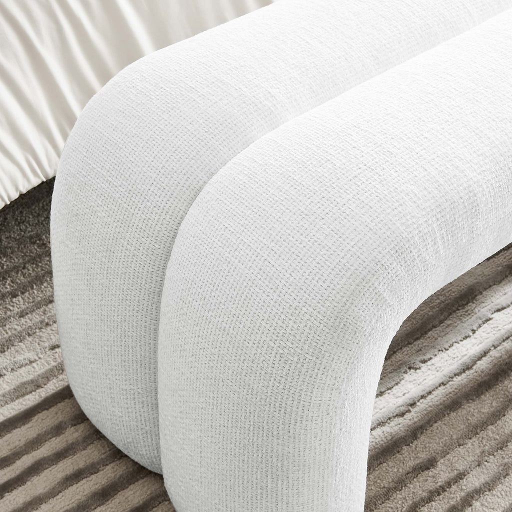 Dax 50.5" Chenille Upholstered Accent Bench by Modway