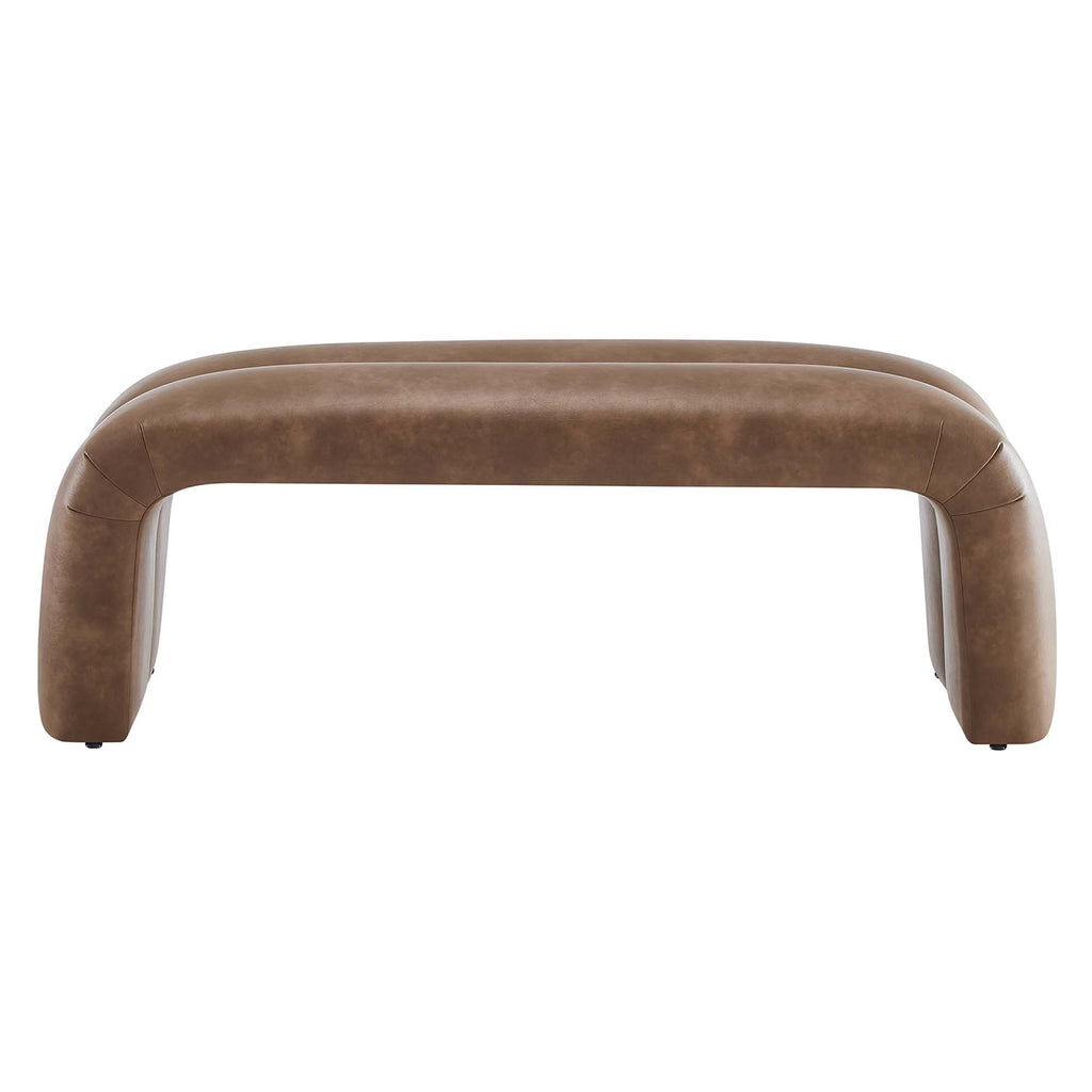 Dax 50.5" Vegan Leather Upholstered Accent Bench by Modway