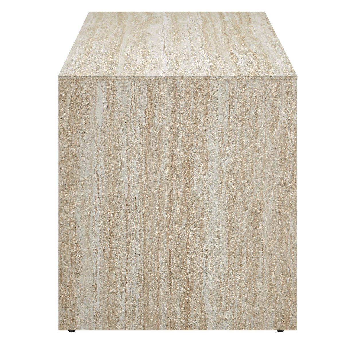 Mirella 53.5" Faux Travertine Bench by Modway