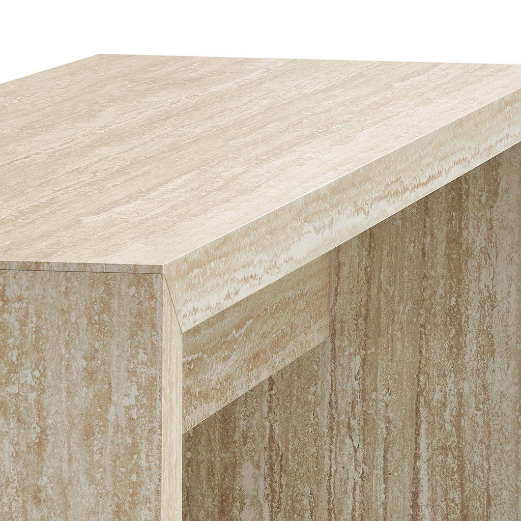 Mirella 53.5" Faux Travertine Bench by Modway