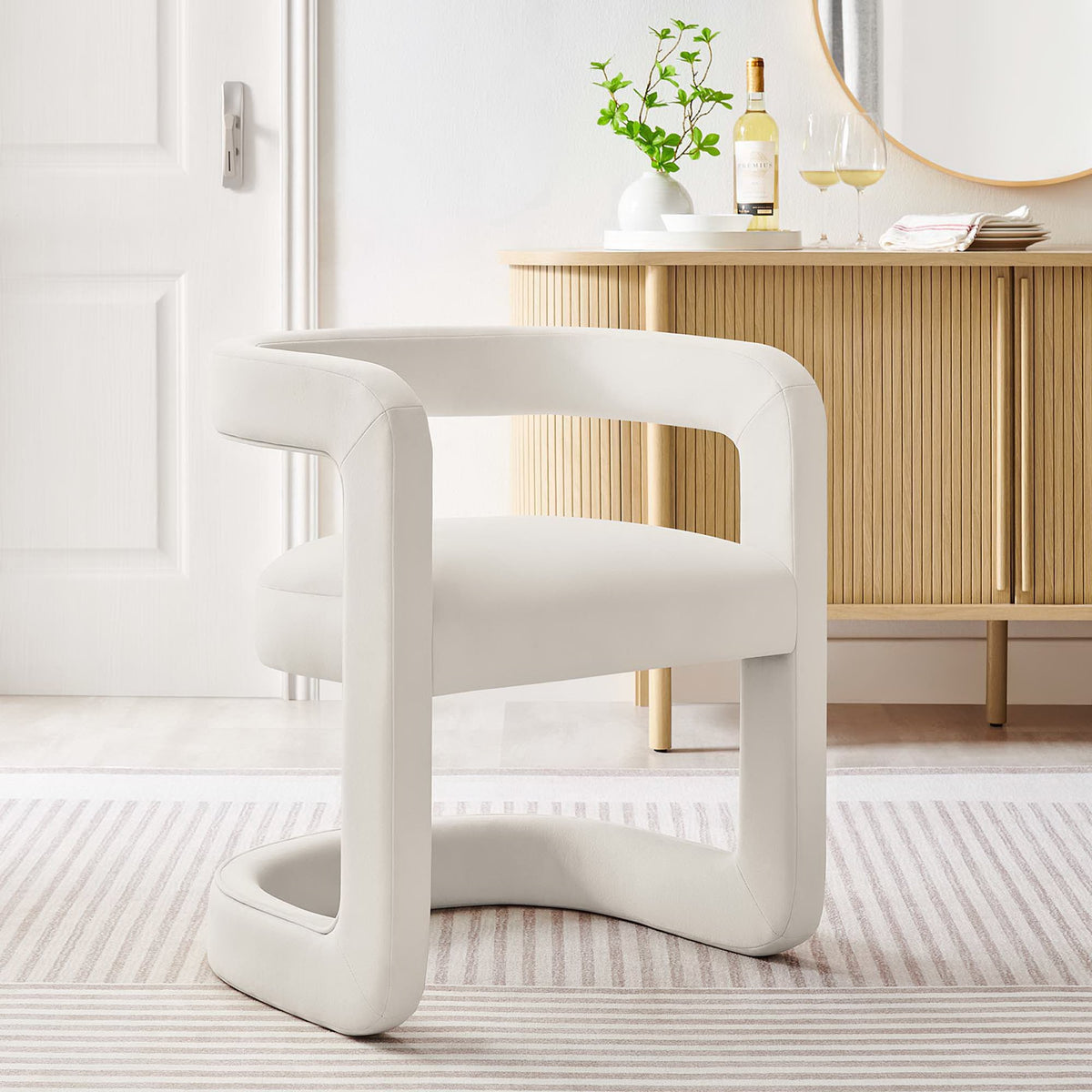 Winslow Performance Velvet Barrel Accent Chair by Modway