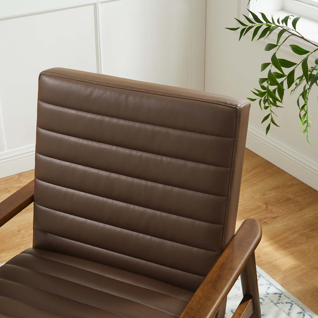 Jensen Vegan Leather Accent Chair by Modway