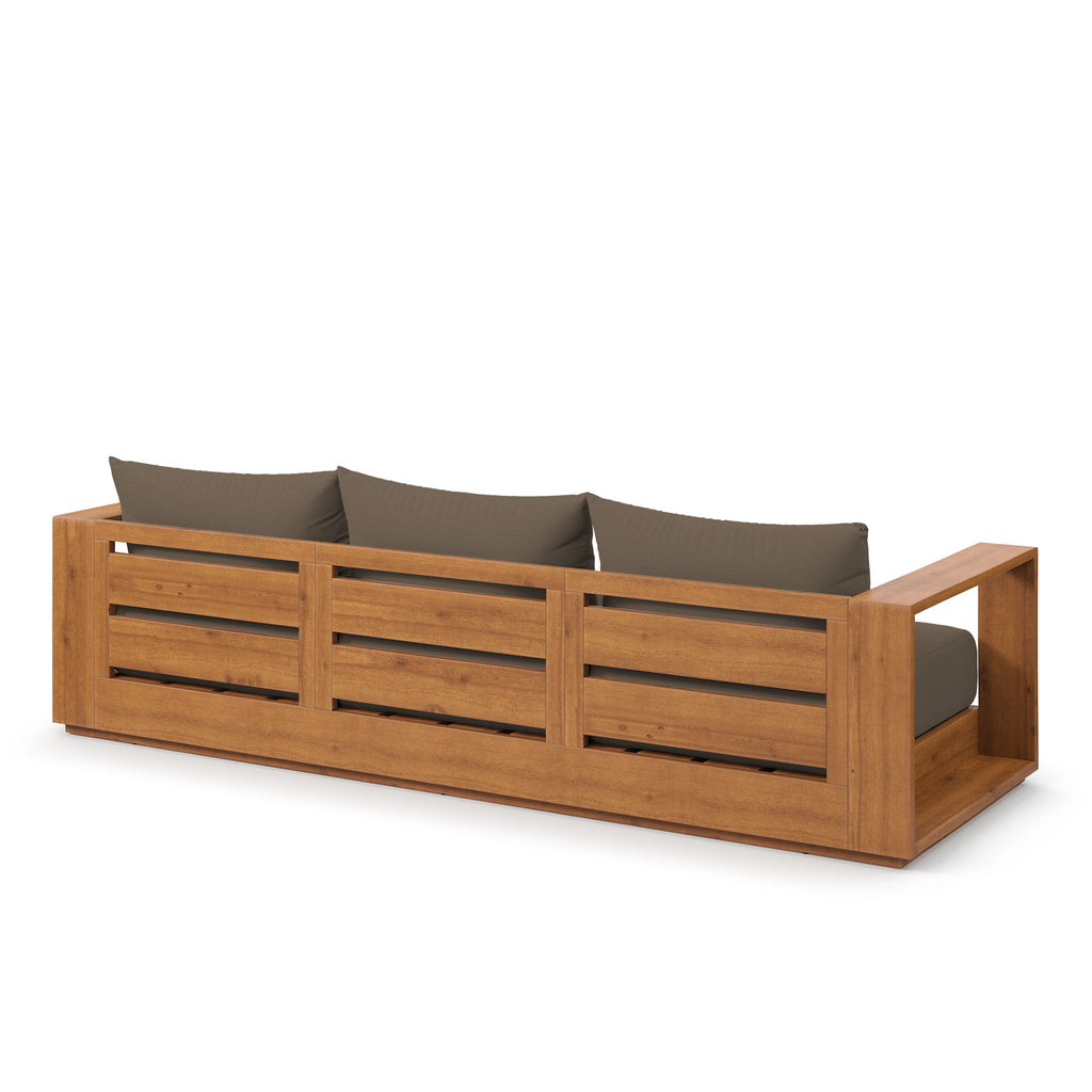 Tahoe Outdoor Patio Acacia Wood Sofa by Modway