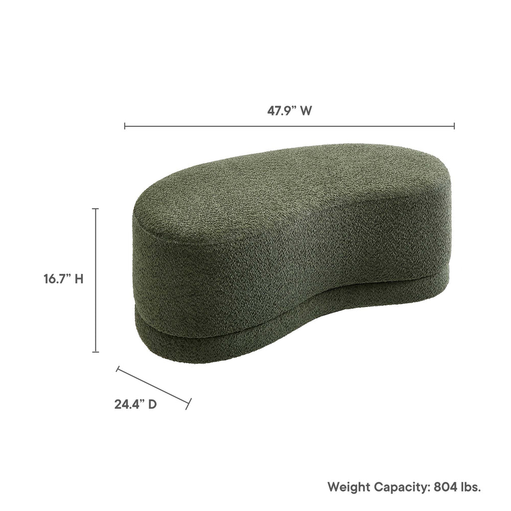 Nimbus 48" Upholstered Ottoman Bench by Modway