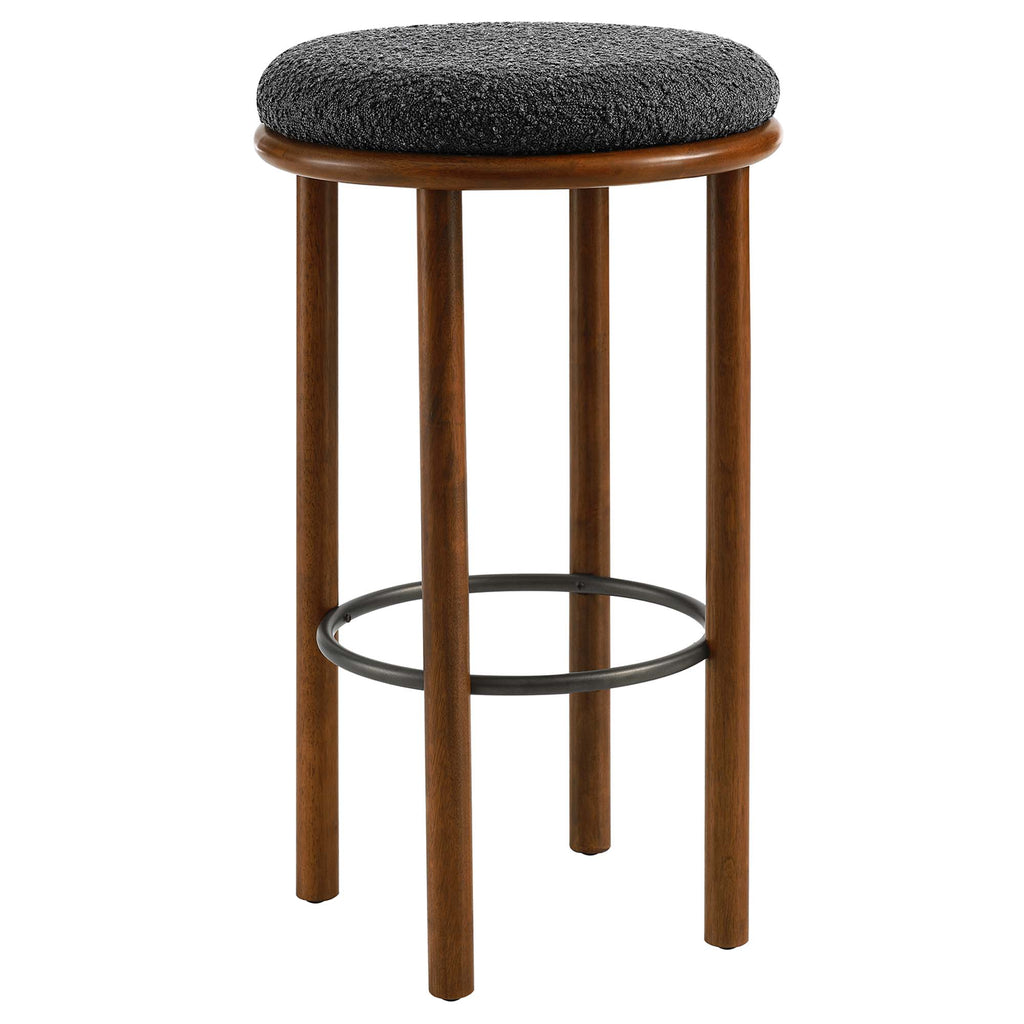 Fable Boucle Fabric Bar Stools Set of 2 by Modway