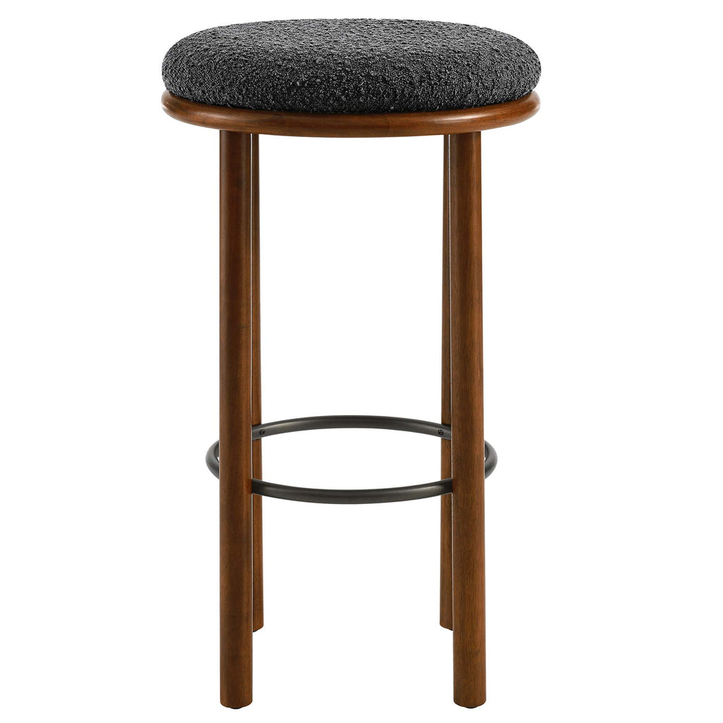 Fable Boucle Fabric Bar Stools Set of 2 by Modway