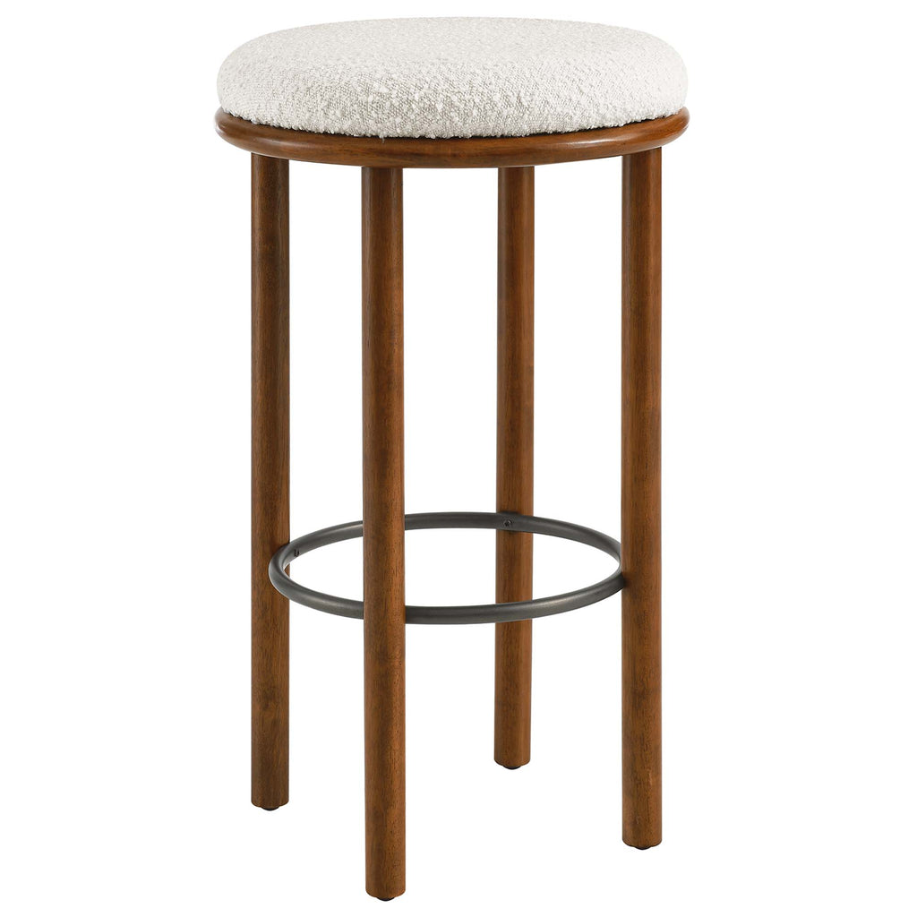 Fable Boucle Fabric Bar Stools Set of 2 by Modway